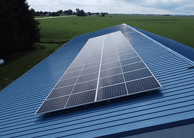 medota farm solar 4 Farm Install